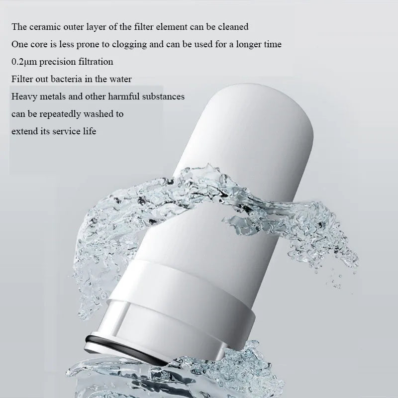 Tap Water Purifier Faucet Water Filter for Sink Kitchen Faucet Washable Ceramic Percolator Bathroom Filtration Purifie Sprayer