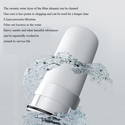 Tap Water Purifier Faucet Water Filter for Sink Kitchen Faucet Washable Ceramic Percolator Bathroom Filtration Purifie Sprayer