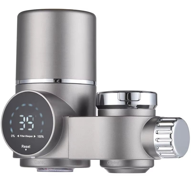 Faucet Water Filter for Sink-Led Display Water Purifier for Faucet,Faucet Mount Tap Water Filtration System for Kitchen